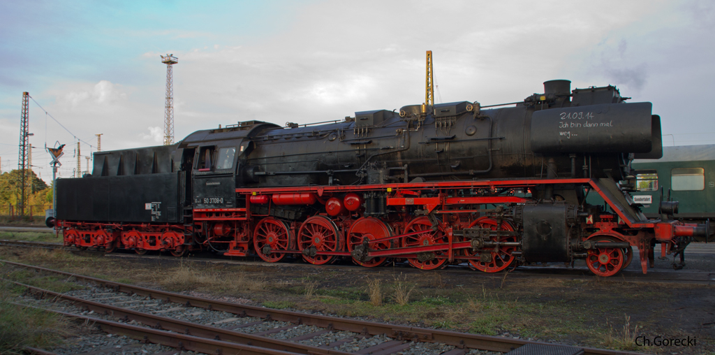 Dampflok 50 3708-0 am 21.09.2014 in Blankenburg